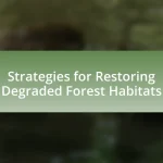 Strategies for Restoring Degraded Forest Habitats